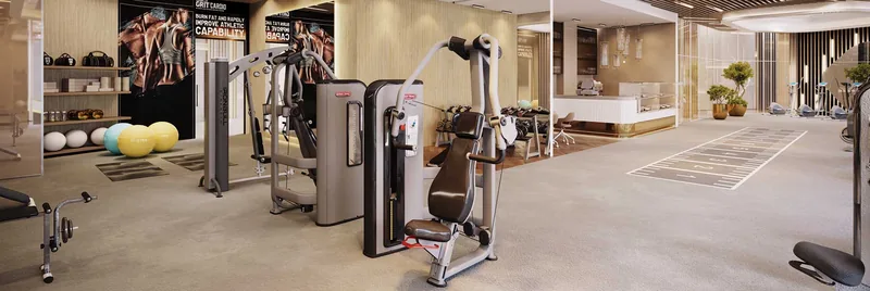 Clubhouse gymnasium at Smartworld Gems, Sector 89 New Gurugram