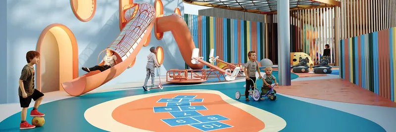 Indoor kids' play area at Smartworld Gems, Sector 89 New Gurugram