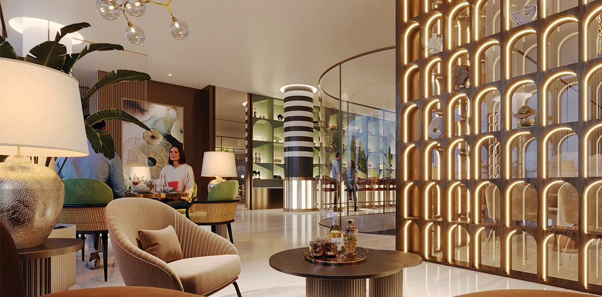 Smartworld One DXP residents' lounge
