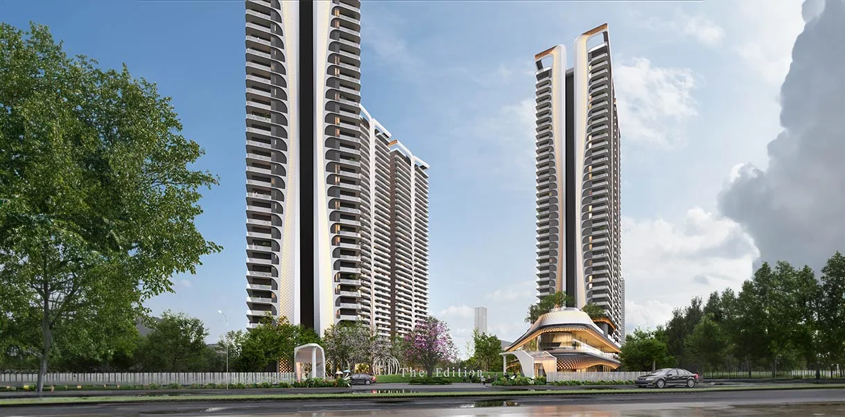 Smartworld One DXP residential towers by day