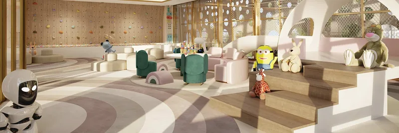 Indoor kids' play area at Smartworld Orchard, Sector 61 Gurugram