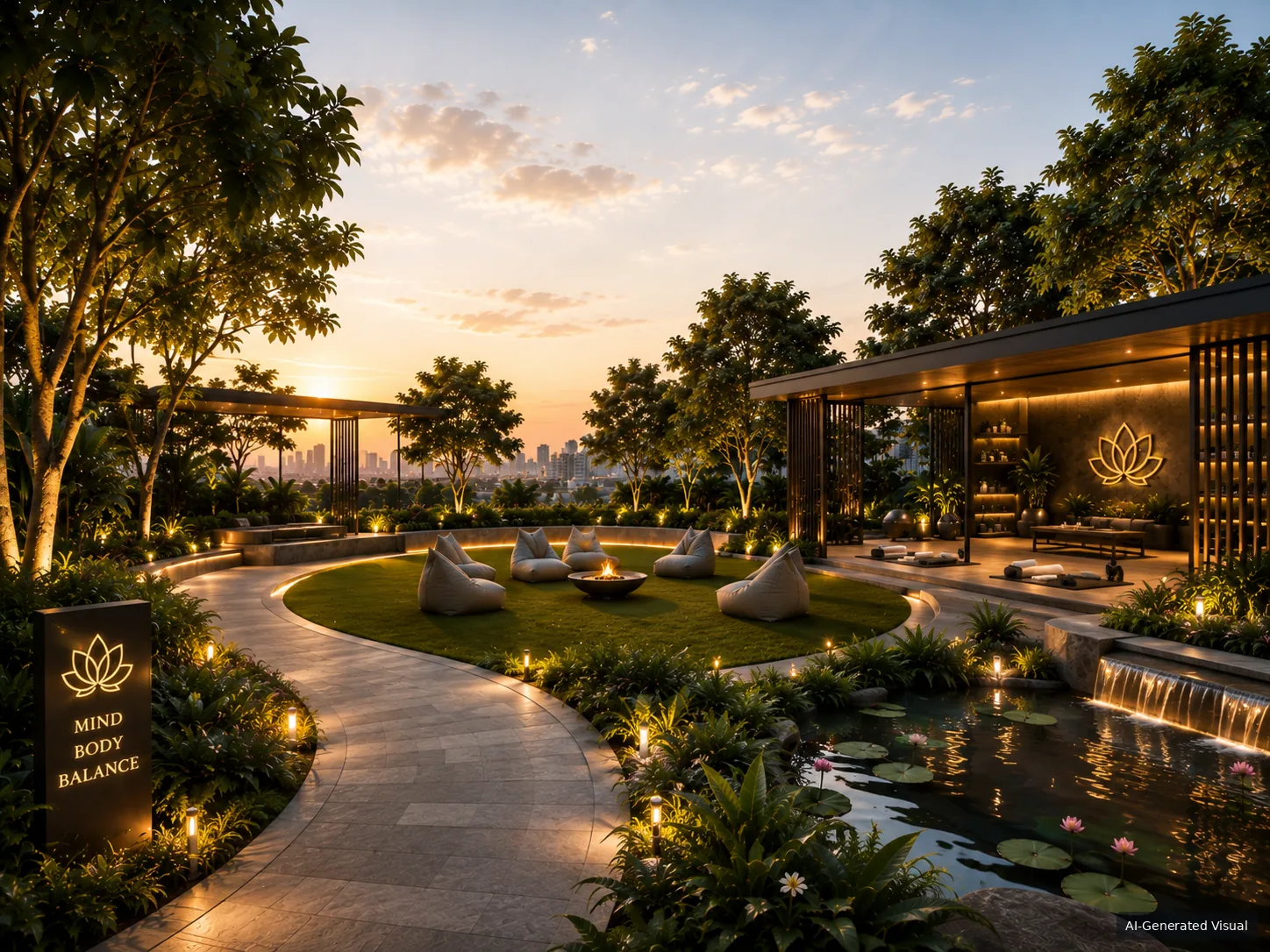 Smartworld 67 spa & wellness facilities — AI-generated visual